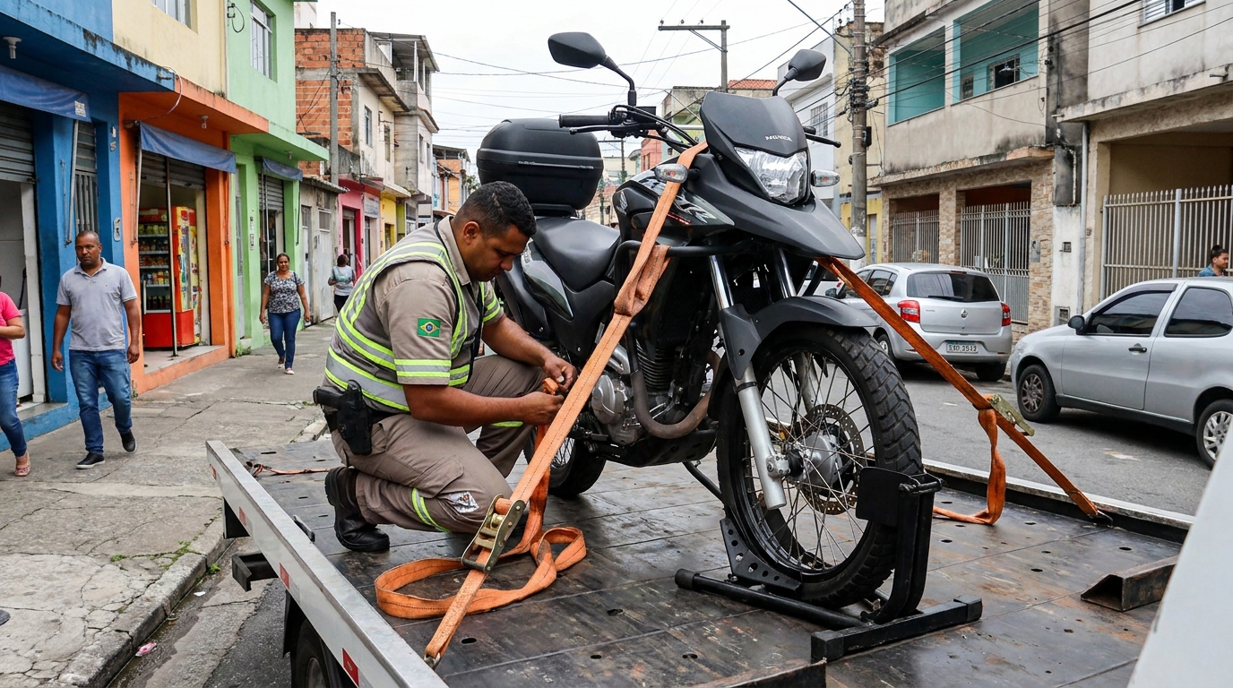 Guincho para Moto na Vila Arrais, Limeira‑SP